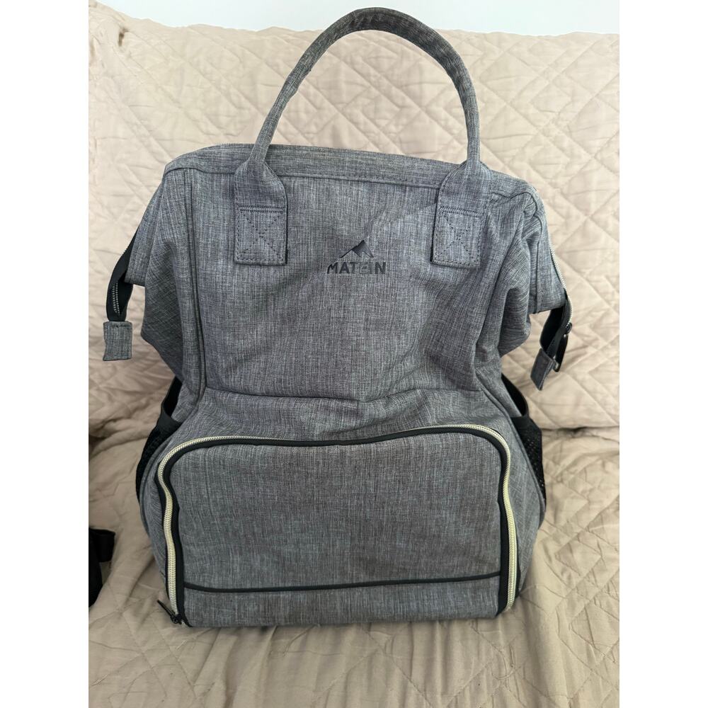 Matein Laptop Lunch Backpack 15.6” Insulated Cooling Bag w/Charge Port